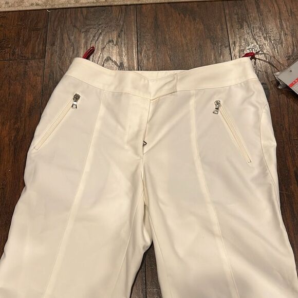 NWT Prada white pants zip pockets up front with Teflon fabric protector size 30 - Picture 2 of 13